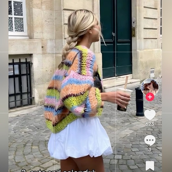 NWT Zara blogger fav Elegant White Balloon Skirt size S - Picture 9 of 15